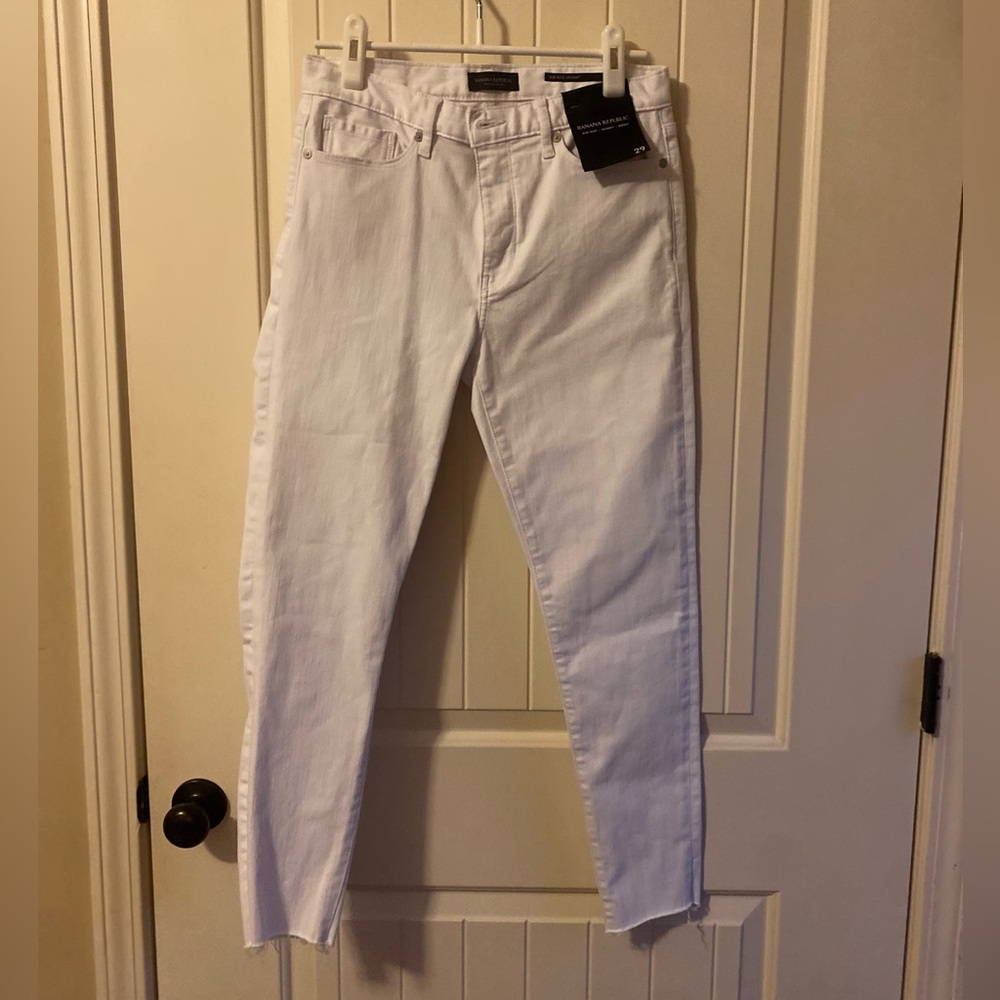 Banana Republic White Jeans NWT 
Skinny Ankle